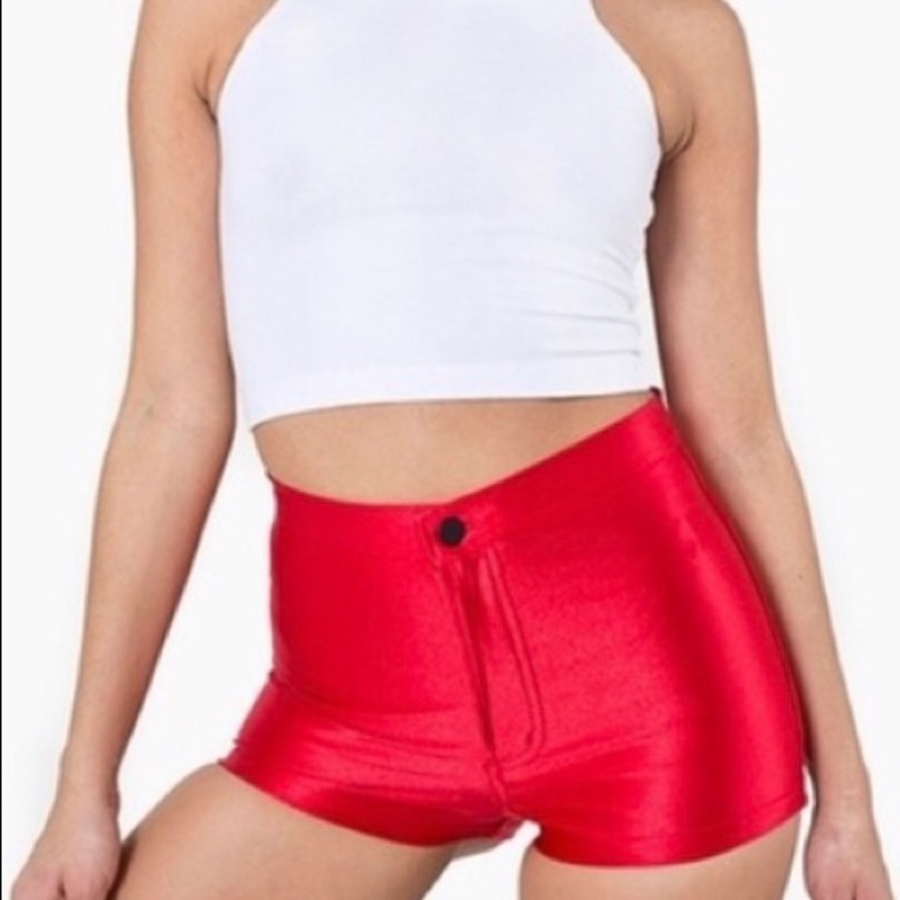 American Apparel Disco Short Red